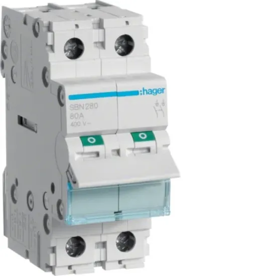 HAGER  ELECTRO 2X80A ISOLATOR resmi