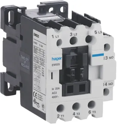 HAGER METAL KONTAKTÖR 26A -415-  11 KW  1NO+1NC resmi