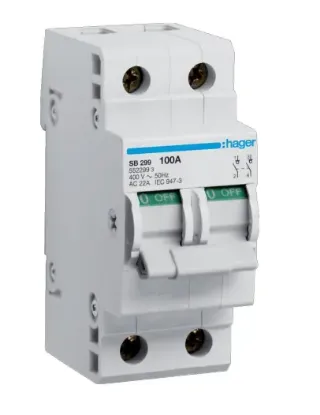 HAGER ELECTRO 2X100A İZOLATÖR ES. G. resmi