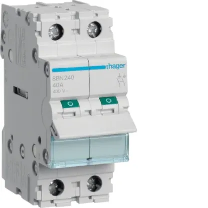 HAGER ELECTRO 2X40A ISOLATOR resmi
