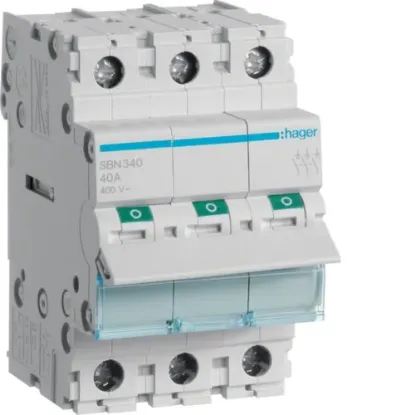 HAGER ELECTRO 3X40A ISOLATOR resmi