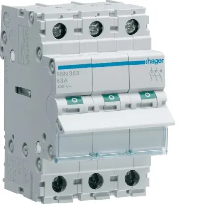 HAGER ELECTRO 3X63A İZOLATÖR ES. G. resmi