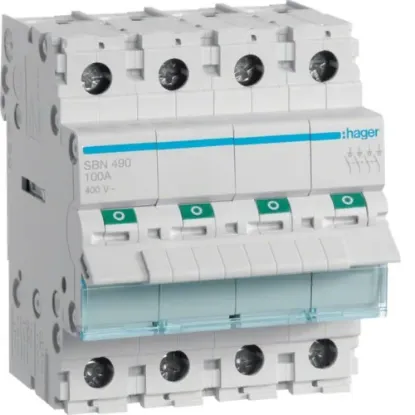 HAGER ELECTRO 4X100A ISOLATOR resmi
