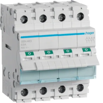 HAGER ELECTRO 4X63A ISOLATOR resmi