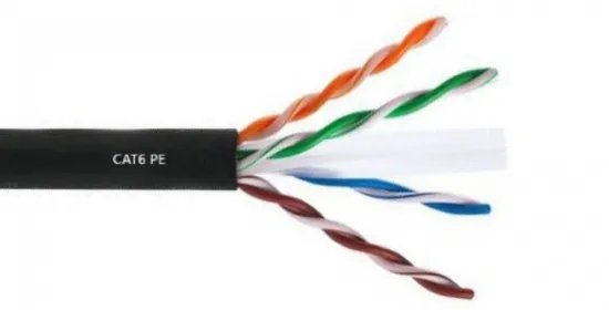 Zemecs Cat 6 U/UTP PE 23AWG Dış Mekan Ethernet Kablosu resmi